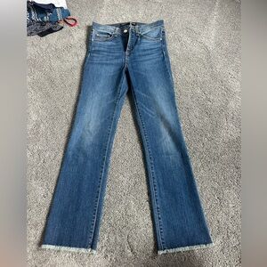 Veronica Beard Blue Carly 11” Kick Flare Jeans